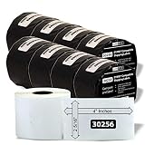 LiteTite 30256 (8 Rolls) DYMO LabelWriter (LW) Compatible Shipping Labels, 2-5/16 x 4 Inches, White, Blank, 8-Pack (LT30256)