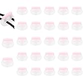 uxcell 25 Pcs Assorted Colors Plastic Spring Cord Lock, Double-Hole Slider Toggles Clip End Stopper Fastener for Drawstrings Paracord Backpack Shoelace, Transparent + Pink