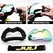 Juli Ski Goggles,Winter Snow Sports Snowboard Goggles with Anti-Fog UV Protection Interchangeable Spherical Dual Lens for Men Women & Youth Snowmobile Skiing Skating Gold