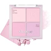 Dasique Blending Mood Cheek #02 Cool Blending | 4 Blendable Shades | Pressed Powder Blush Palette for Cheeks | Silky &amp; Soft Blur Finish | Lightweight Blush for Cheeks | Korean Makeup | Vegan