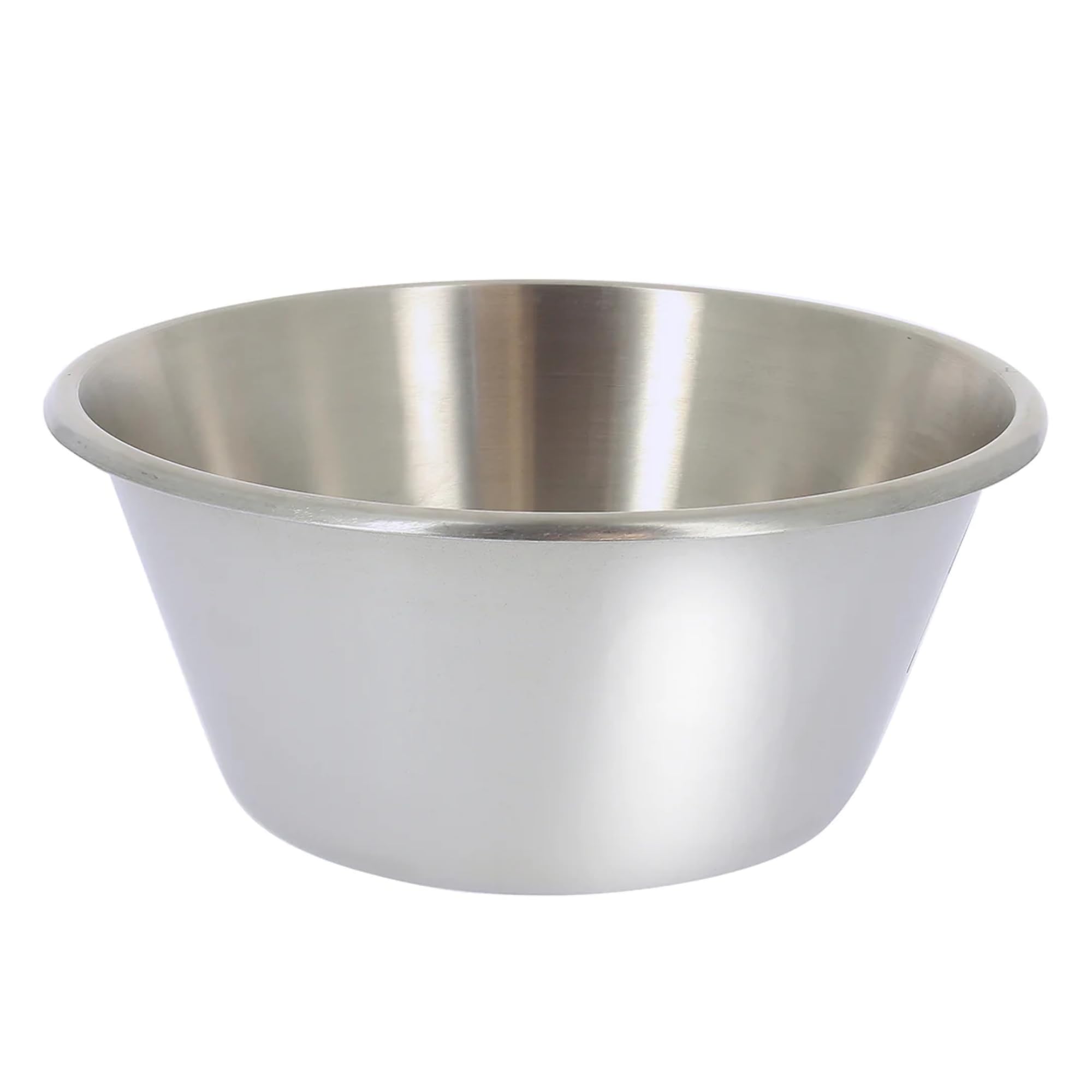 De Buyer 3250.24 Flat Bottom Pastry Bowl with Round Opened Edge, 24 cm Diameter