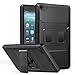 MoKo Case for All-New Amazon Fire 7 Tablet (7th Generation, 2017 Release Only) - [Heavy Duty] Shockproof Full Body Rugged Hybrid Cover with Built-in Screen Protector for Fire 7, Black
