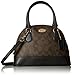 Coach Signature PVC MINI Cora Domed Satchel in Brown