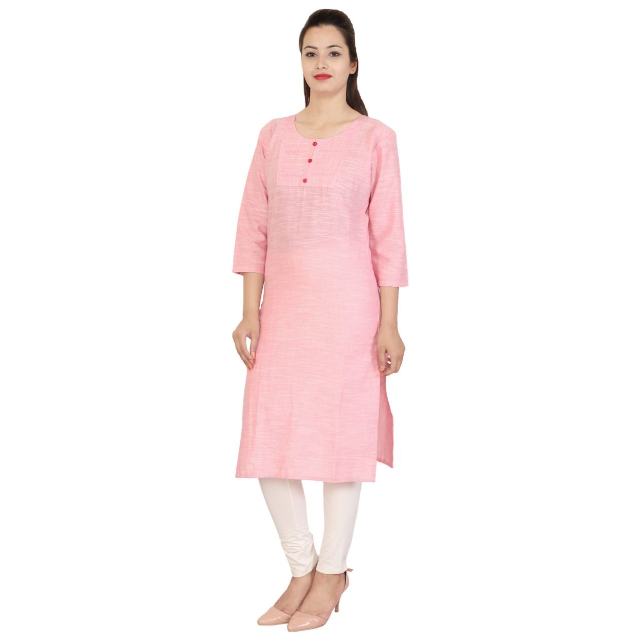 sanganeri women's straight khaadi kurti