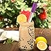 Reusable Boba Straws and Smoothie Straws with Silicone Tips, 12mm/0.5