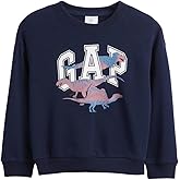 GAP baby-boys Oversized Crewneck Logo Sweatshirt