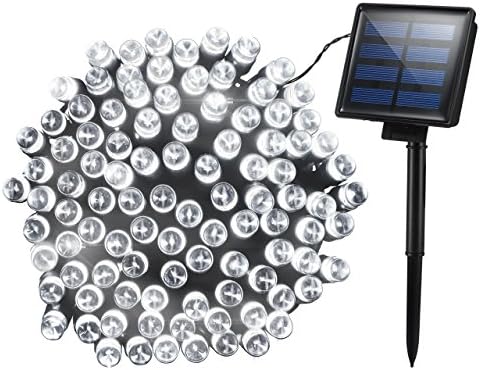 Mpow Solar, 72ft 200LED Christmas Fairy String Lights, Cool White