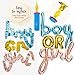 Gender Reveal Party Supplies Decorations – for Boy or Girl with Rose Gold & Blue Foil Balloons, Balloon Garland Decorating Strip with 76 Assorted Blue, Pink, & Confetti Latex Balloons, and Hand Pump