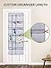 1Easylife Over The Door Shoe Organizer Hanging Shoe Holder, Over Door Hanging Shoe Organizer 2 Pack Mesh Various Storage Holder with 8 Hooks, 6 Large Pockets, 12 Standard Pockets