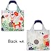 LOQI Forest Collection Pouch Reusable Bags, Multicolored, Set of 4