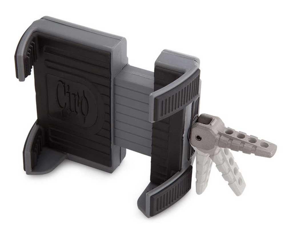 Ciro 50211 Smartphone/GPS Holder (Black Perch Mount With Charger For 1984-2016 Models (Excluding 2014-2016 Street Glide Models))