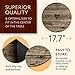 Trivetrunner Rustic Round Shape Decorative Trivet and Kitchen Table Covers with 6 Coasters Set, 17.7 inch long, Heat Resistant Placemat Convenient Placemat for Hot Dishes and Pots.Wooden Like