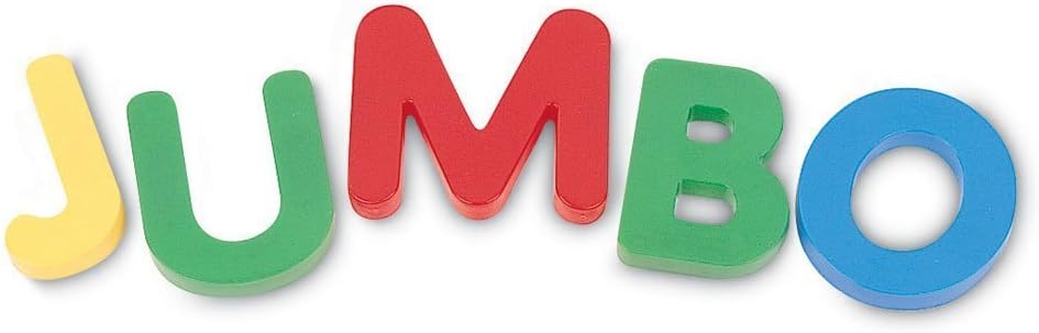 Learning Resources Jumbo Magnetic Uppercase Letters, ABCs, Early Letter Recognition, 40-Pieces, Assorted Colors, Ages 3+: Office Products