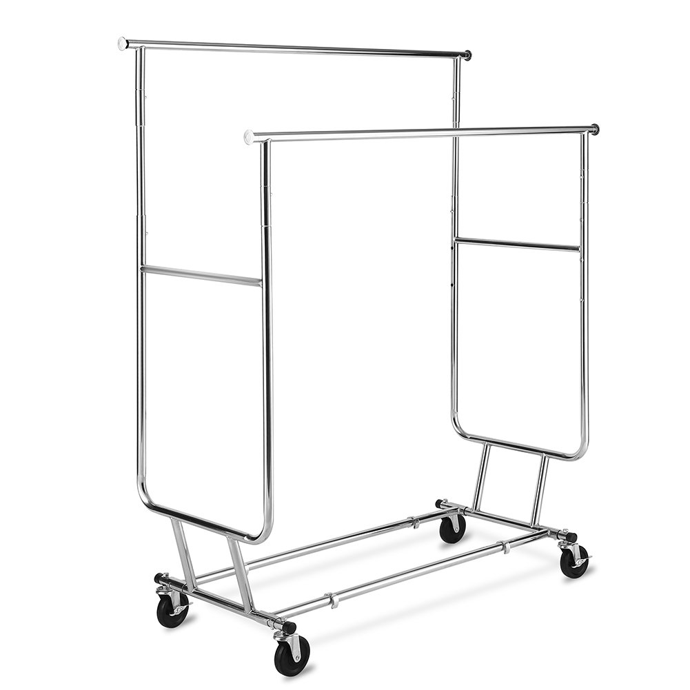 TomCare Garment Rack Double Clothes Racks 250lb Capacity Ajustable