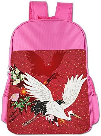Red-Crowned Crane Girls &amp; Boys Lovely Shoulder Bag Pink