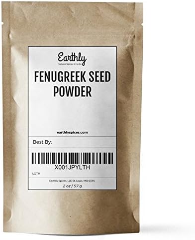 Earthly Spices Premium Fenugreek Seed Powder (Methi) - 2 Ounces