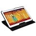 MoKo Samsung Galaxy Note 10.1 2014 Edition Case - 360 Degree Rotating Cover Case for Note 10.1 Inch 2014 Edition & Tab Pro 10.1 Tablet, BLACK (With Smart Cover Auto Wake / Sleep)