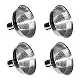 Labara Silver Flask Funnel Suit for All Kind of Hip Flask New Mini Stainless Steel Funnel (4pcs)