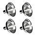 Labara Silver Flask Funnel Suit for All Kind of Hip Flask New Mini Stainless Steel Funnel (4pcs)