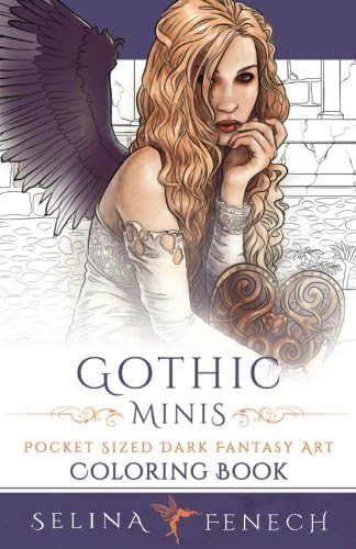 Gothic Minis - Pocket Sized Dark Fantasy Art Coloring Book (Fantasy Coloring by Selina)