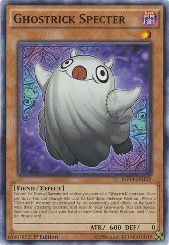 Yu-Gi-Oh! - Ghostrick Specter (MP14-EN139) - Mega Pack 2014 - 1st Edition - Common