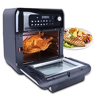Uten-Automatic-Multifunctional-Air-Fryer-Oven-Smart-Tabletop-Oven-10L-1500W-Hot-Air-Oven-with-12-Programs-with-LED-Touch-Screen-Temperature-and-Control-for-Baking Air Fryer Oven, Uten 10L Digital Air Fryers Oven, Smart Tabletop Oven with 12 Preset Menus, LED Touch Screen Temperature…