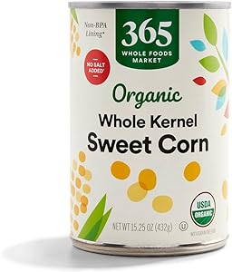 365 by Whole Foods Market, Organic No Salt Added Whole Kernel Corn, 15.25 Ounce