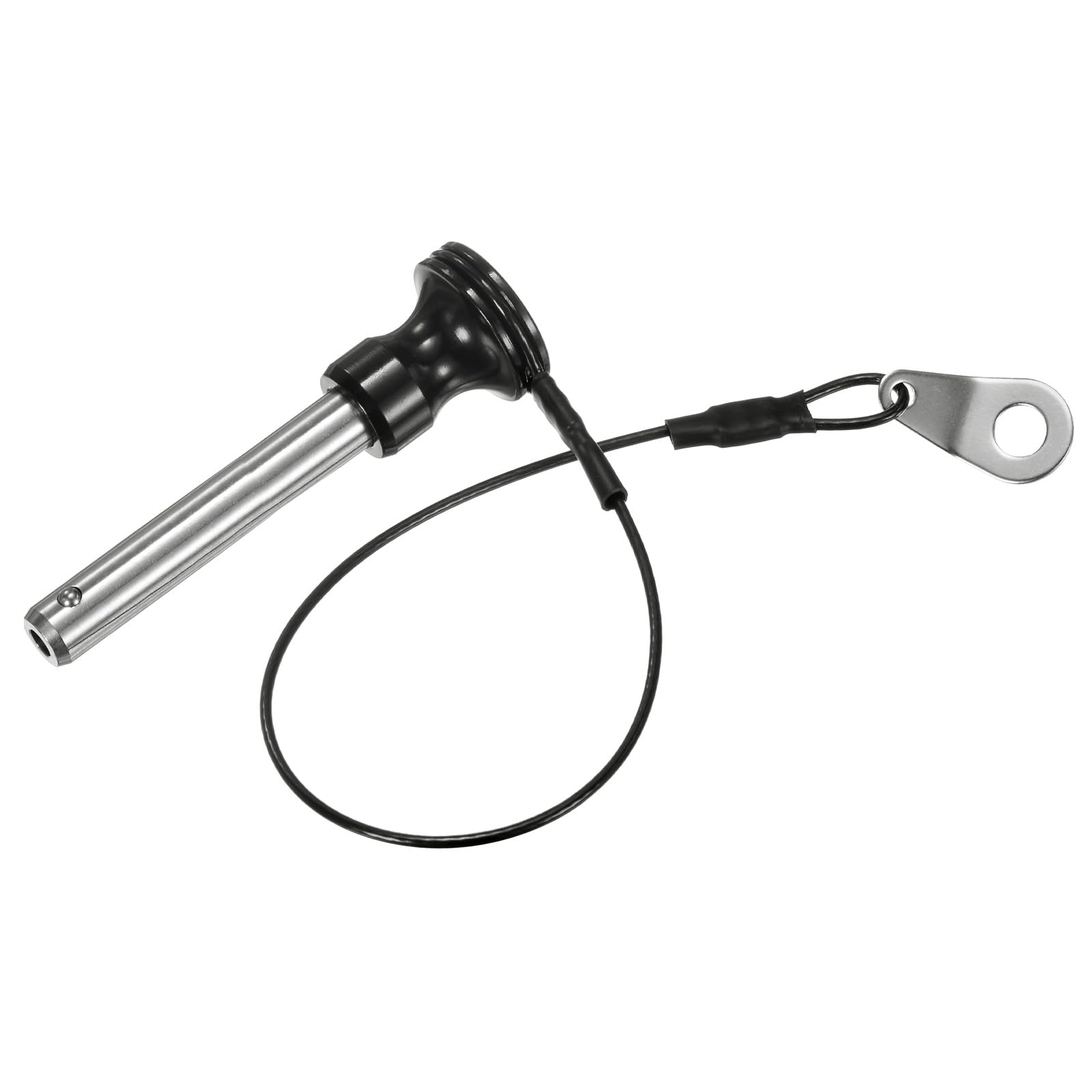 M METERXITY Ball Locking Pin, 5/16" [8mm] Dia., 1-5/8 [41mm] Usage Length Push-Button Quick Release Pins W Lanyard Cable for Speaker/Aviation/Gym/Machine [304 Stainless Steel]