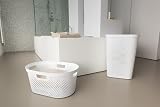 Curver 60 L Infinity Dots Laundry Box White Recycled Plastic 43.7 x 35.1 x 60.2 view 3