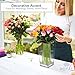 Royal Imports Flower Vase Glass Square Tapered Decorative Tabletop Centerpiece for Home Decor, Wedding Bouquet, Floral Gift Arrangement - Tall Square Tapered Shape, 10