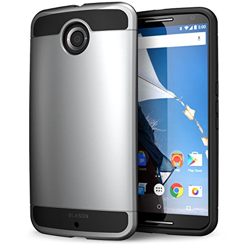 Nexus 6 Case, i-Blason Google Nexus 6 Case Unity Series 2 Layer [Ultra Slim] Armored Hybrid Cover with Inner Soft Case and Hard Outter Shell for Motorola Nexus 6 Phone (Space Gray)
