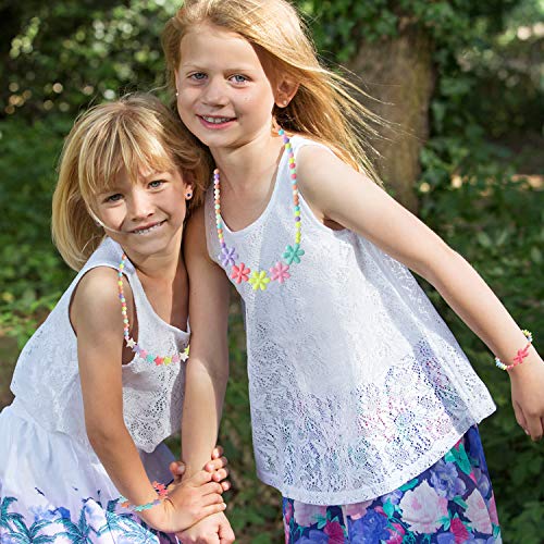 image for Hicdaw Toddler Jewelry Set Princess Pretend Necklace Bracelet Kit for 