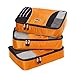 eBags Medium Classic Packing Cubes for Travel - 3pc Set - (Tangerine)