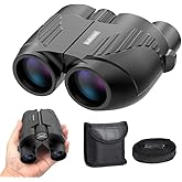 20X25 Compact Binoculars for Adults and Kids,Large Eyepiece Waterproof Binocular，Easy Focus Small Binoculars for Bird Watching,Hiking and Concert, Black