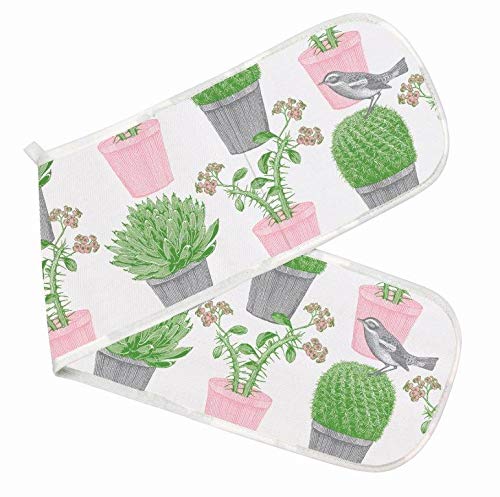Thornback & Peel - Cactus & Bird - Double Oven Glove
