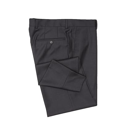 Barutti Hose Colmo Anhrazit Uni Comfort Fit normaler Schnitt 100% Pure Wool Schurwolle Super 120 S