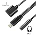 2 in 1 Lightning Adapter and Charger, Lightning to 3.5mm Aux Headphone Jack Audio Adapter for iPhone X/8/8 plus/7/7 Plus (Compatible with iOS 10.3, iOS11 or Later)(Black)