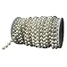 eBoTrade 22 Yards 10 mm Large Ivory Pearls Faux Crystal Beads by The Roll for Wedding Party Decoration (66ft Length)