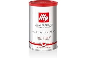 illy Instant Coffee- 100% Arabica Coffee – Classico Medium Roast - Notes Of Caramel, Orange Blossom & Jasmine - Easy Preparation - Convenient Coffee Instant Format - Roasted In Italy – 3.3 Ounce