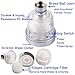 JR Kitchen Faucet Aerator - 3 Settings High Pressure Water Saving Aerator,Hard Water Filter,Chlorine & Fluoride Removal,High Water Flow Kitchen Faucet Aerator with Replacement Cartridge