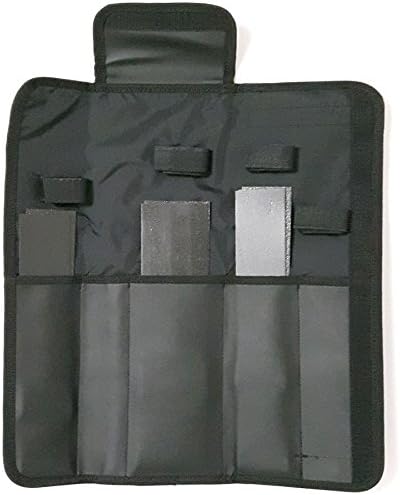 5 Pocket - Knife Roll Bag - Synthetic Leather - Black