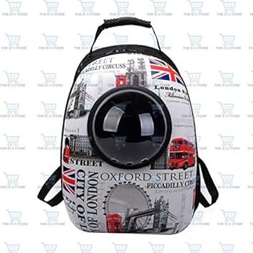 The DDS Store Pet Portable Carrier Space Capsule Backpack, Pet Bubble Traveler Knapsack Multiple Air Vents Waterproof Lightweight Handbag for Cats Small Dogs & Petite Animals