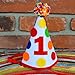 birdyboutique.com 1st First Birthday Baby Boy Colorful Pom Pom Party Hat Girl Cake Smash Party Decorations