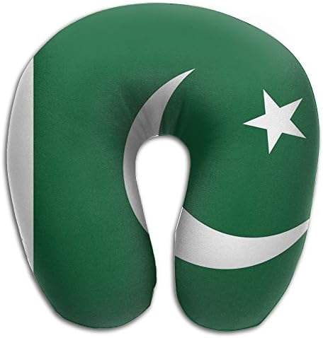 U Shape Travel Neck Pillow Soft Pakistani Flag For Travel Hip-hop U Neck Pillow For Sleepingfunny