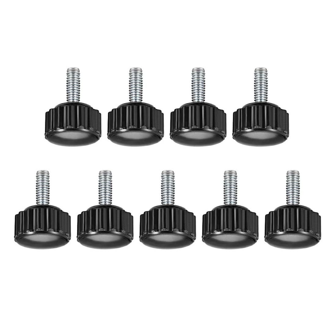 MACHSWON Knurled Clamping Knobs Saw Drill Press Lathe and Routing Jigs Packaging Machinery Printing Equipment Hand Clamping Handle Bolt Hand Knob Screw Replacement Parts M4 x 10mm 9pcs