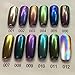 Nail Powder Mirror SELA BEAUTY 12 Colors 12 bottles Magic Mirror Chrome Effect Metallic INCLUDE 1 HOLOGRAPHIC RAINBOW JAR