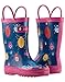 OAKI Oakiwear Kids Rubber Rain Boots with Handles, Bees & Ladybugs, 11T US Toddler