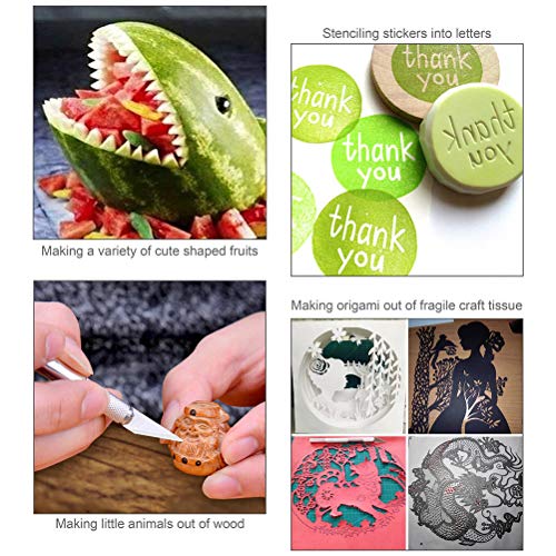 98Pcs Exacto Knife Upgrade Precision Carving Craft Blade Knife 4pcs