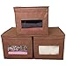 Paylak Closet Organizer Box Set with See Through Window for Sweaters, Linens, and More Set of 3