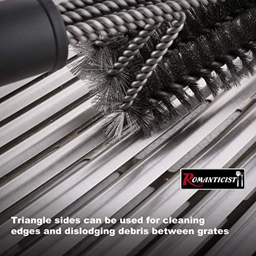 image for ROMANTICIST 2pc Heavy Duty Grill Brush Set with 18
